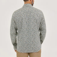 Wrangler Retro Premium Men's L/S Western Snap Shirt in Floral Green