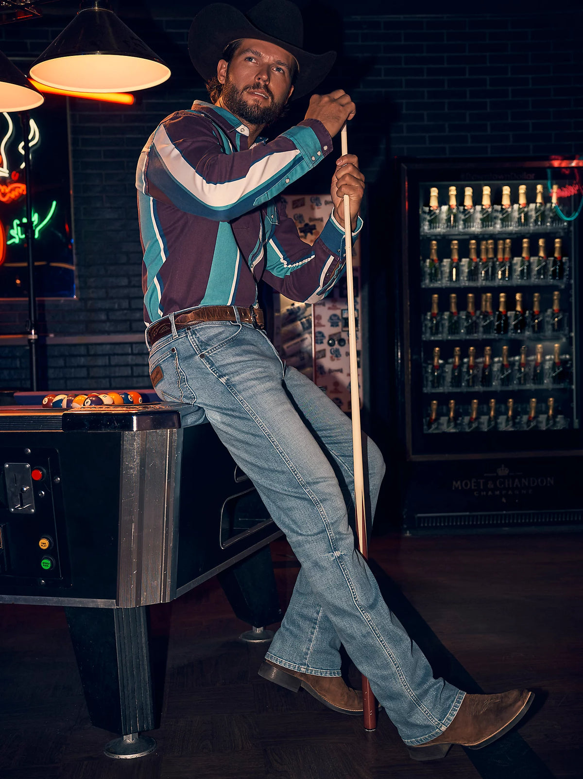 Wrangler Retro Men's Slim Fit Bootcut Jean in Northbound