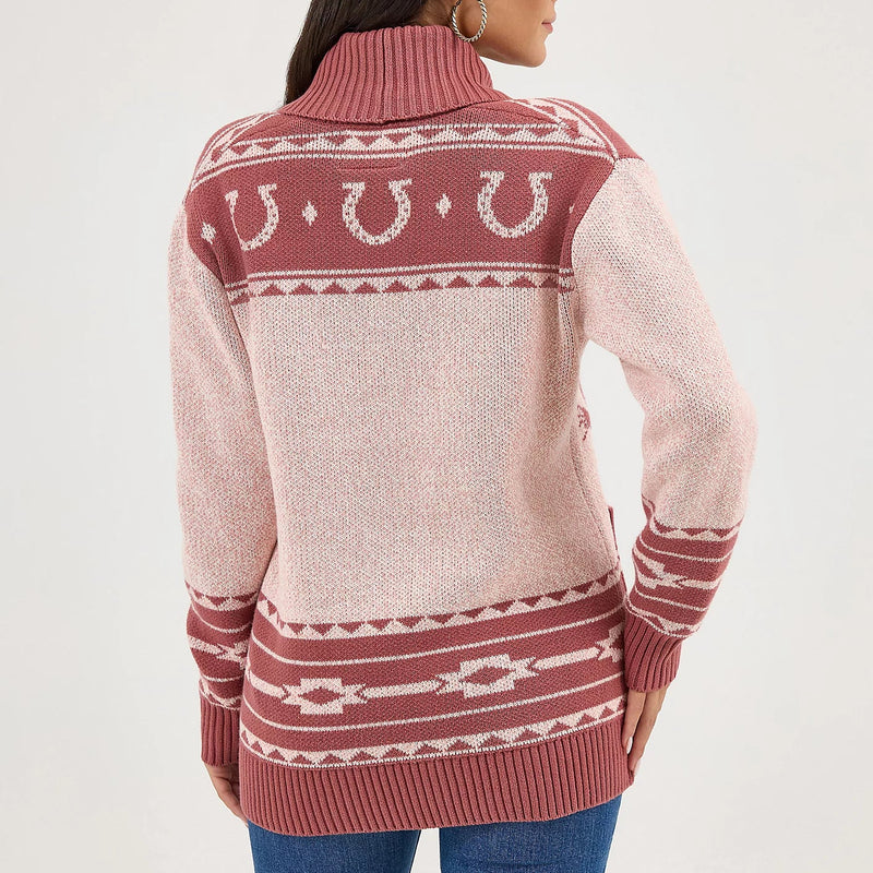 Wrangler Retro Women's Western Cardigan in Pink