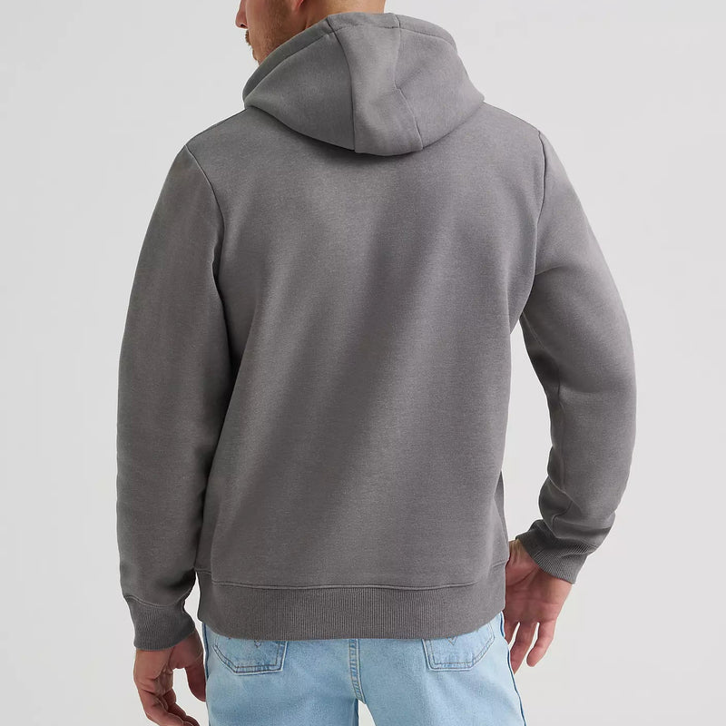 Wrangler Men's W Desert Graphic Hoodie in Grey Heather