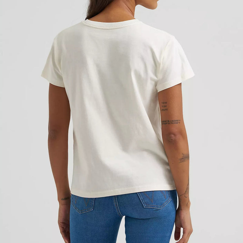 Wrangler Retro Women's S/S Too Hot Graphic Tee in Egret