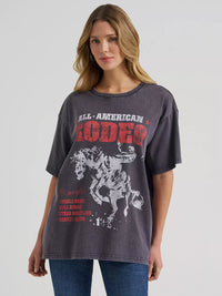 Wrangler Retro Women's All American Rodeo Oversized Tee in Phantom