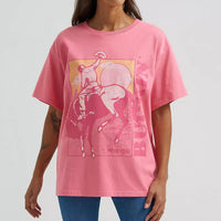 Wrangler Retro Women's Buckin' Bronco Oversized Tee in Confetti