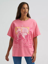 Wrangler Retro Women's Buckin' Bronco Oversized Tee in Confetti