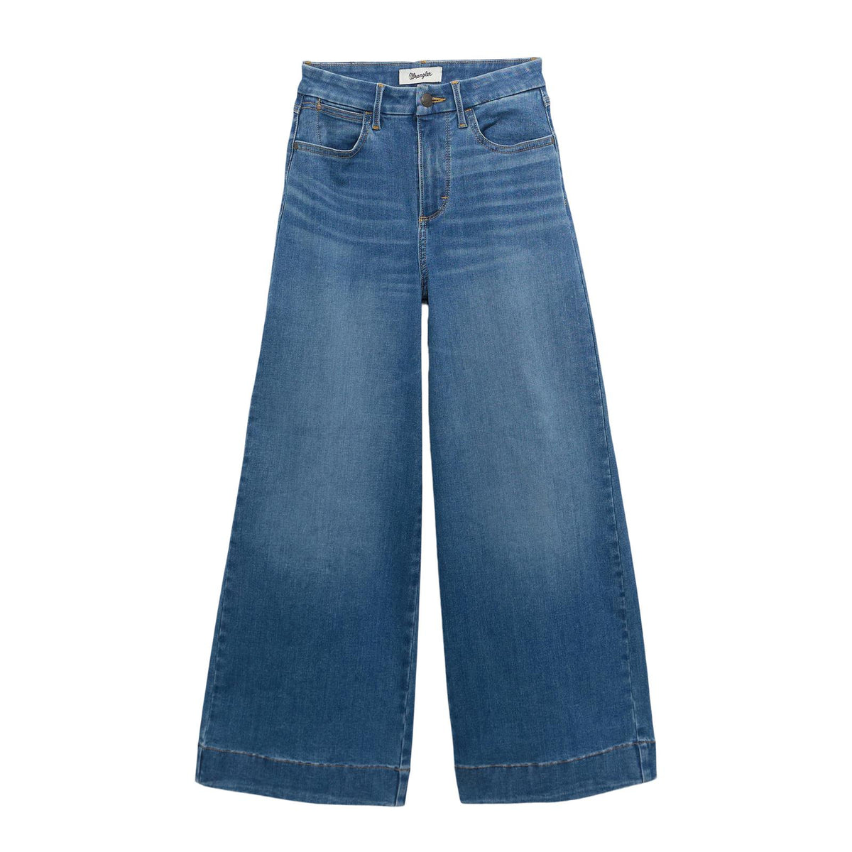 Wrangler Women's Bespoke High Rise Wide Leg Cropped Jean in Miranda