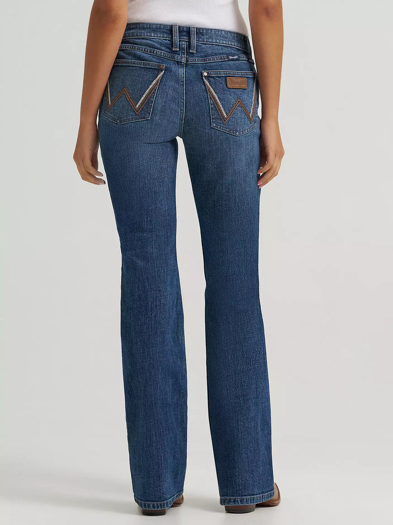 Wrangler Retro Women's Mae Mid Rise Bootcut Jean in Katelyn