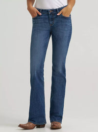 Wrangler Retro Women's Mae Mid Rise Bootcut Jean in Katelyn
