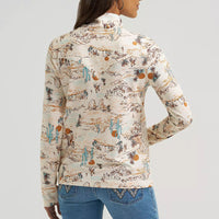 Wrangler Women's Skye Performance Quarter Snap Pullover in Cream