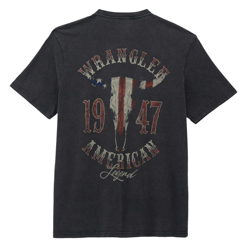 Wrangler Men's American Legend Graphic T-Shirt in Jet Black