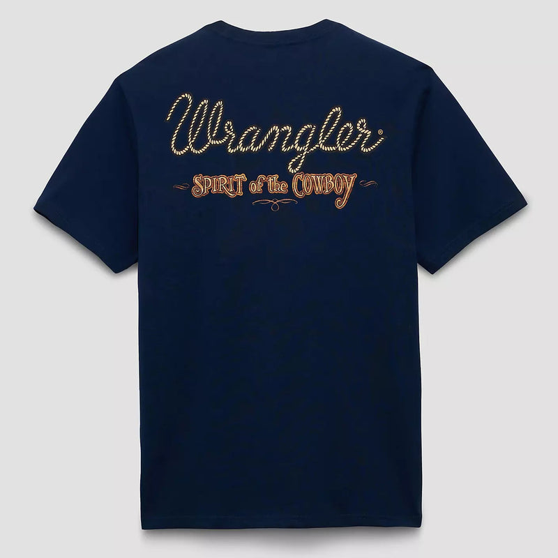 Wrangler Men's Spirit Flag Graphic T-Shirt in Pageant Blue