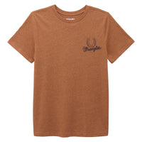 Wrangler Retro Women's S/S Long Live Cowboys Graphic Tee in Rawhide Heather