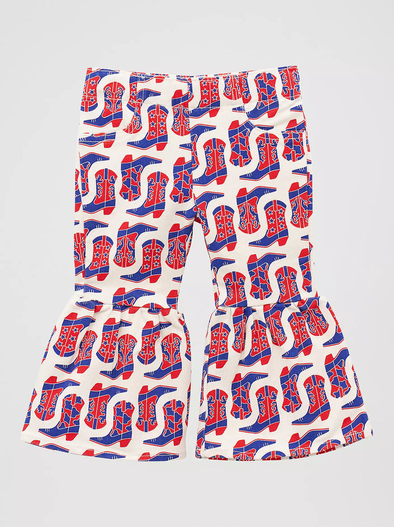 Wrangler Baby & Toddler Girl's Printed Ruffle Flare Jean in Casey