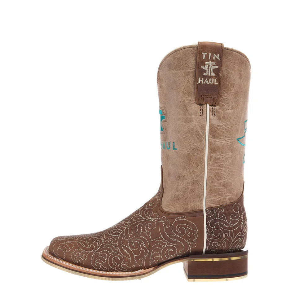 Tin Haul Women's Scrollwork Western Boot