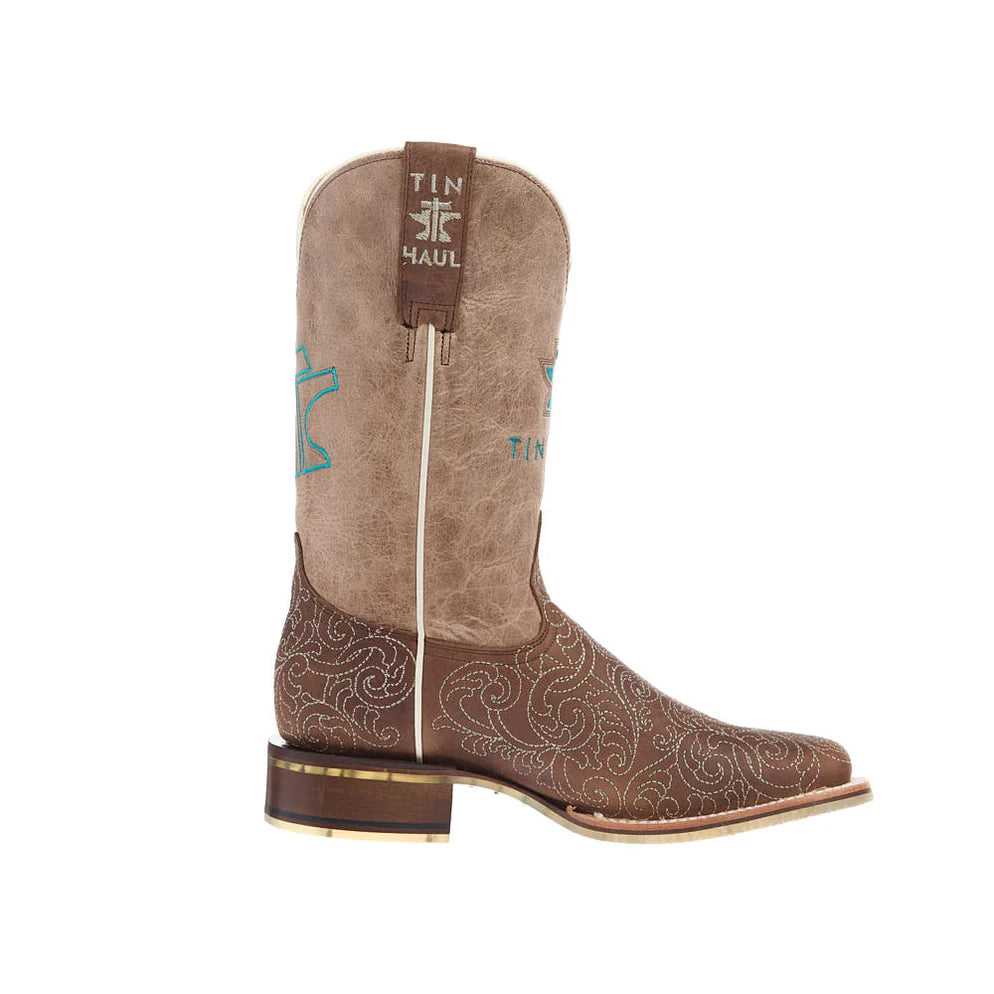 Tin Haul Women's Scrollwork Western Boot