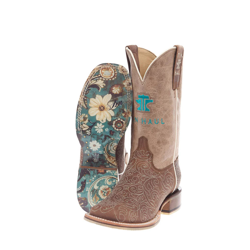 Tin Haul Women's Scrollwork Western Boot