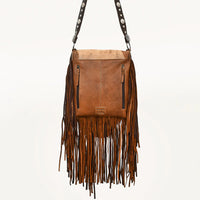 American Darling Concho & Fringe Leather Crossbody Bag