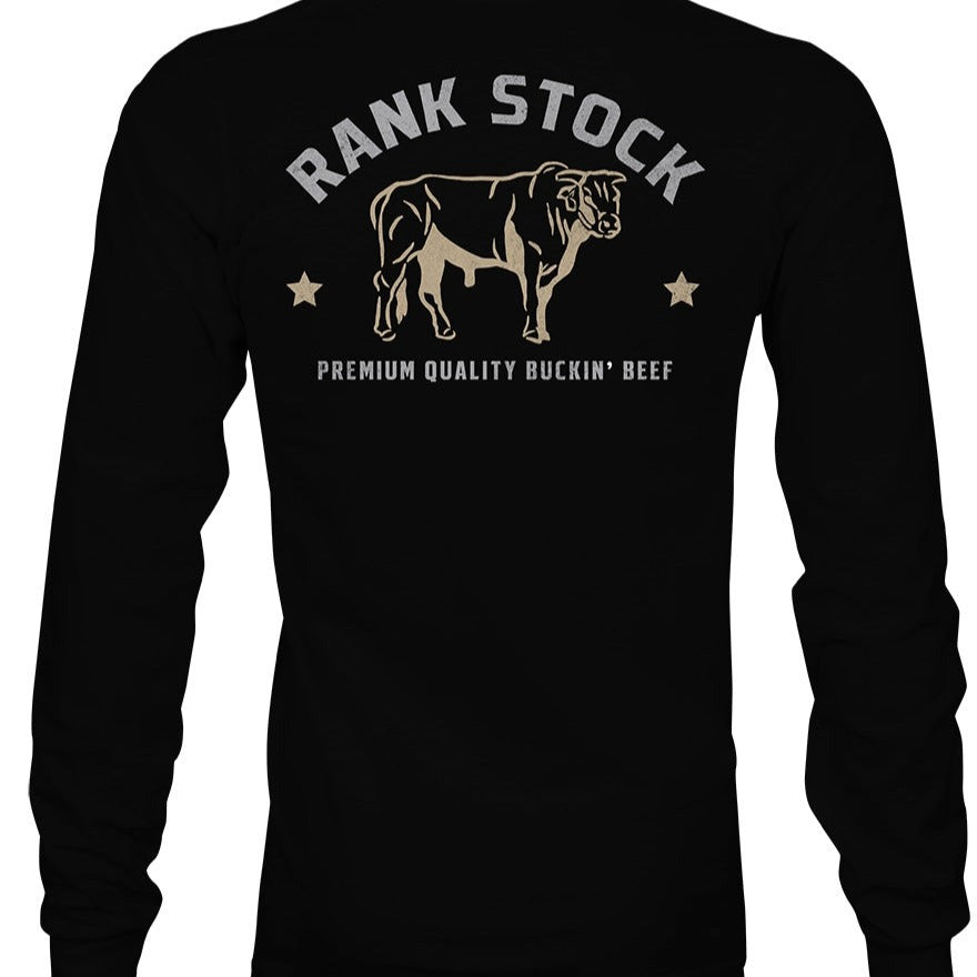 Hooey Men's Rank Stock Logo Long Sleeve Tee in Black