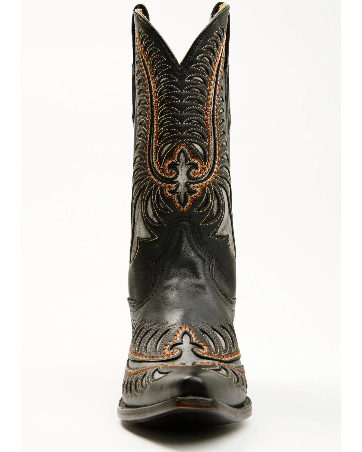 Corral Men's Cross & Wing Inlay Snip Toe Boots in Black