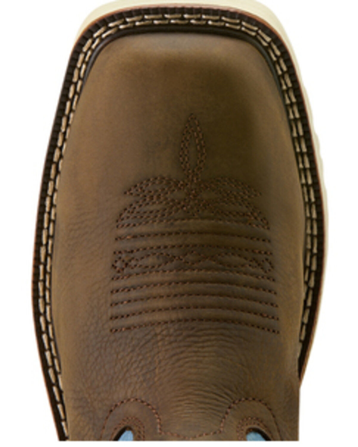 Ariat Women's Activator Waterproof Wide Square Toe Work Boot in Brown