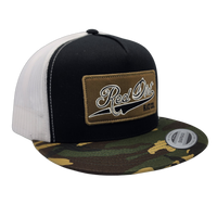 Red Dirt Hat Co. "Cover Up" Hat in Camo/Black/White