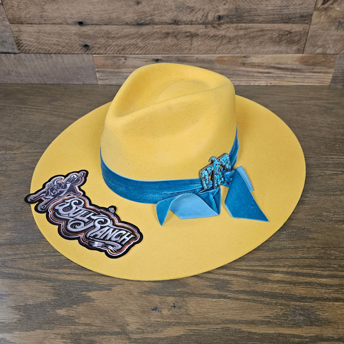 Bull Ranch Women's Free Soul Yellow Wool Felt Hat