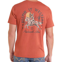 Panhandle Slim Unisex Graphic T-Shirt in Rust