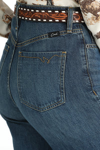 Cruel Women's High Rise Loose Fit Casey Wide Leg Jean in Mid Wash