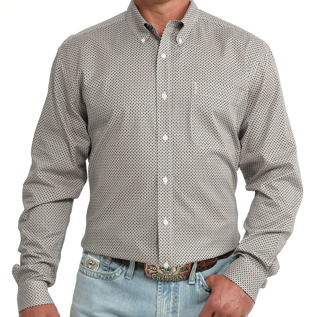 Cinch Men's L/S Modern Fit Western Button Down Shirt in Multi