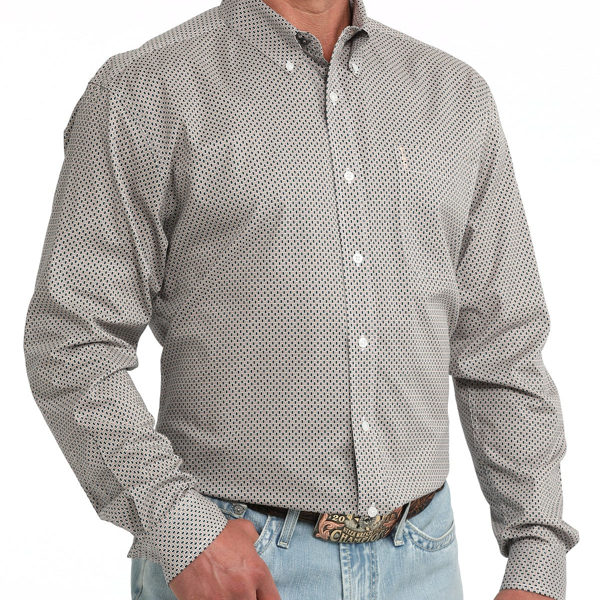 Cinch Men's L/S Modern Fit Western Button Down Shirt in Multi