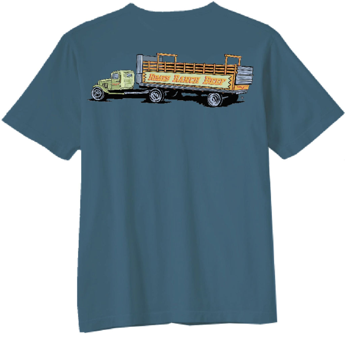 Kimes Ranch Lucky B Vintage Hauler T-Shirt in Mid Blue