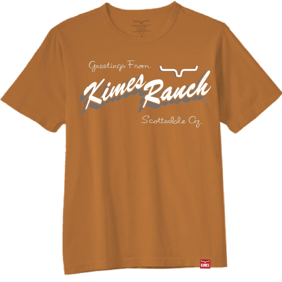 Kimes Ranch Lucky B Greetings T-Shirt in Vintage Orange