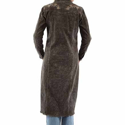Scully Honey Creek Women's Corduroy Duster in Olive