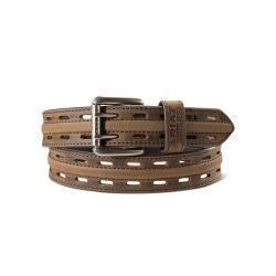 Ariat Work Men's Double Hole Leather Belt in Brown