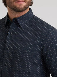 Wrangler Men's L/S Cody Johnson Performance Button Down Shirt in D Spots