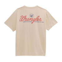 Wrangler Men's American Cowboy Graphic T-Shirt in Antique White
