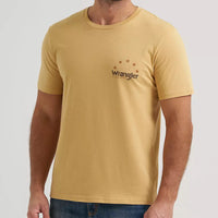 Wrangler Men's High Desert Skull Graphic T-Shirt in Curry Heather
