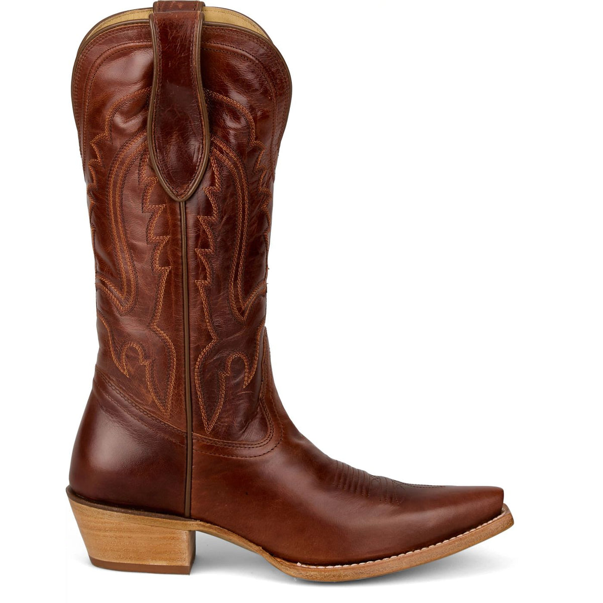 Tony Lama Women's Val 12" Western Boot in Brown