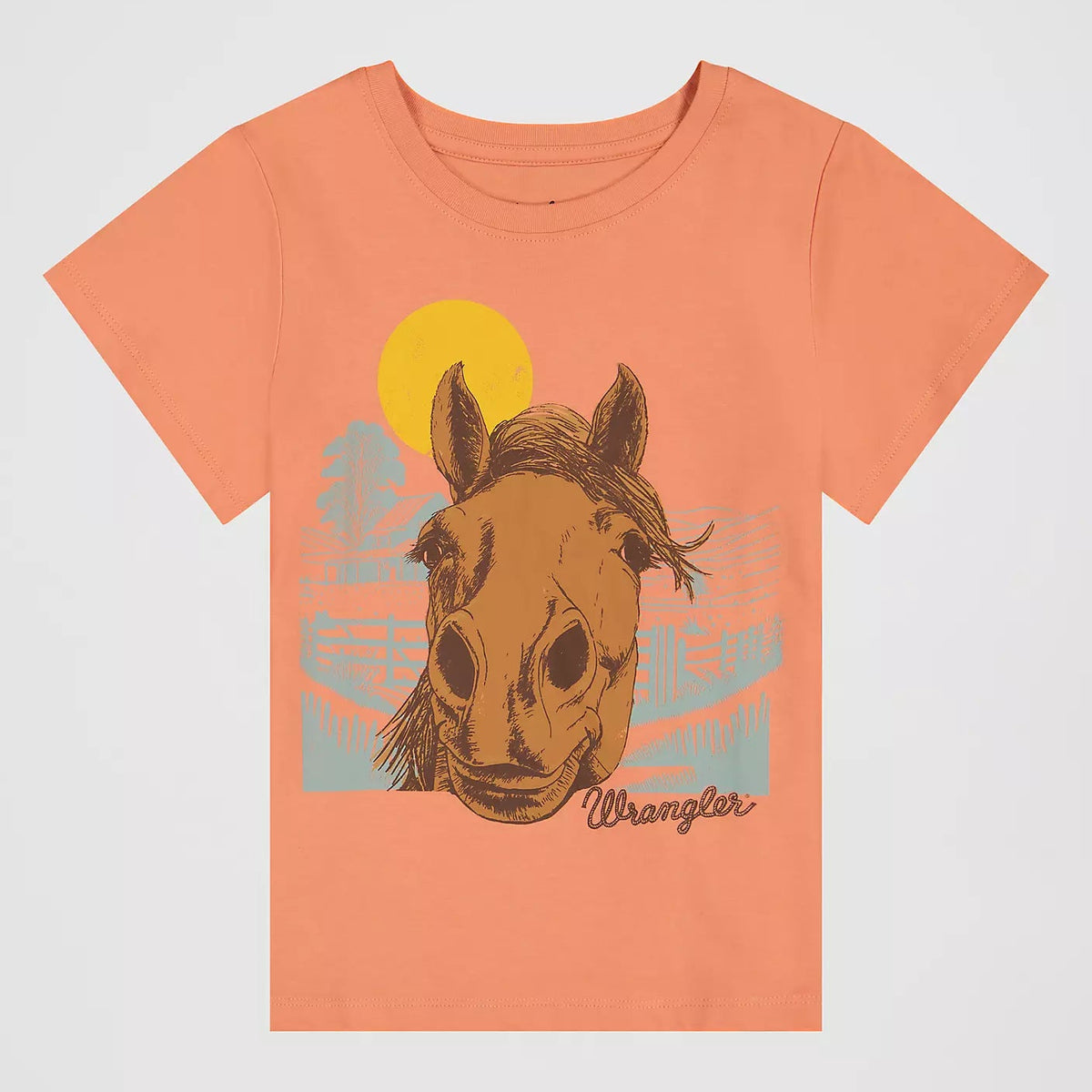 Wrangler Girl's S/S Graphic Tee in Pink