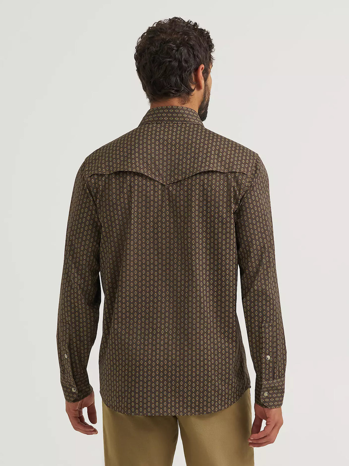 Wrangler ATG Men's L/S Technical Shirt in Turkish Coffee