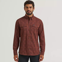 Wrangler ATG Men's L/S Technical Shirt in Sepia
