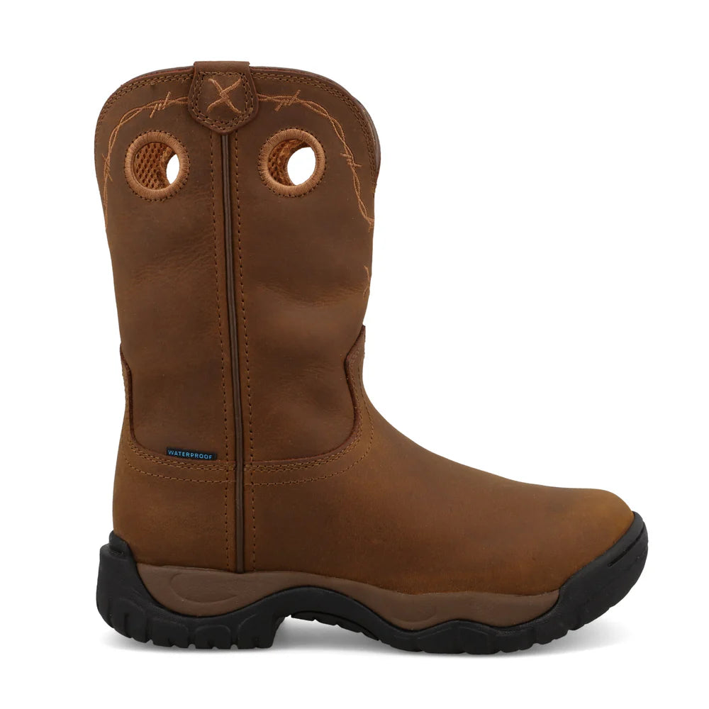 Twisted X Women's 9" All Around Work Boot in Distressed Saddle