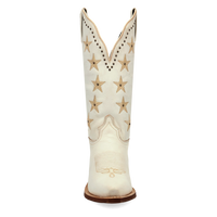 Laredo Women's Serenade Snip Toe Leather Boot in White