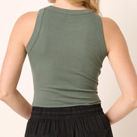 Women's Plus Size Ribbed Knit Tank (Three Colors)