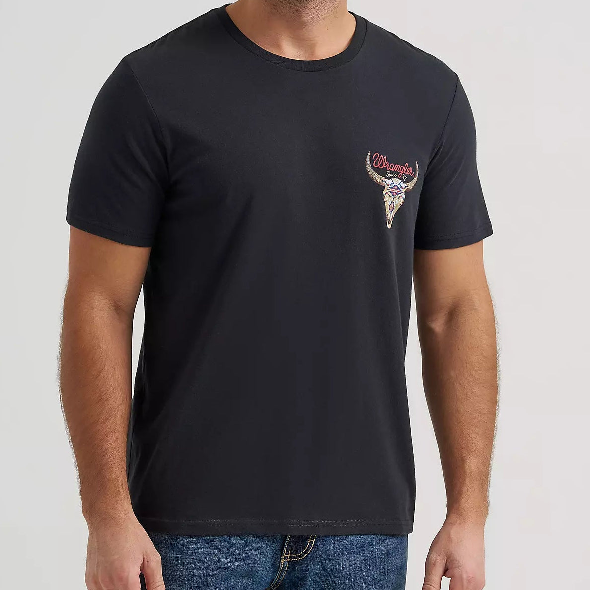 Wrangler Men's Legacy Diamond Graphic T-Shirt in Jet Black