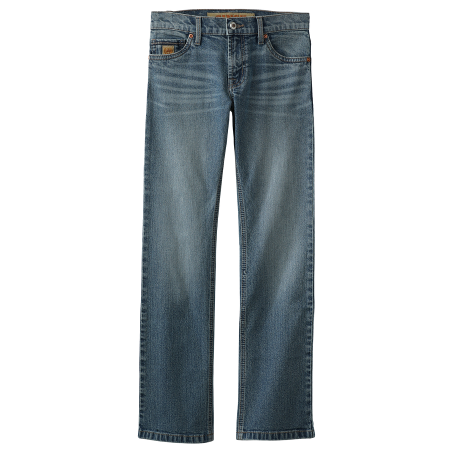 Cinch Boys Relaxed Fit Bootcut Jeans in Medium Stonewash