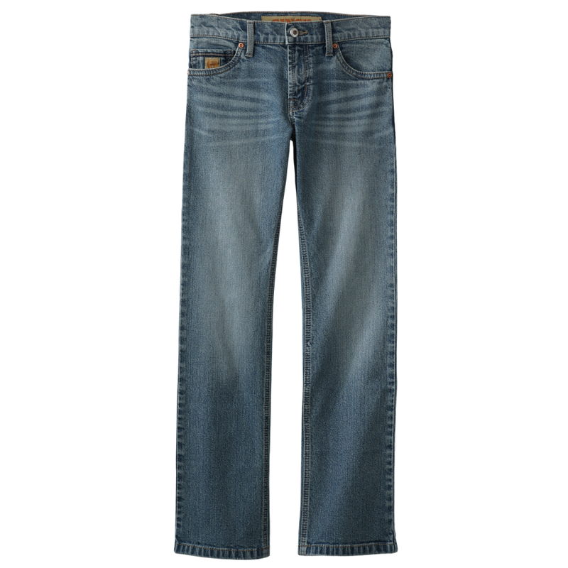 Cinch Boys Relaxed Fit Bootcut Jeans in Medium Stonewash