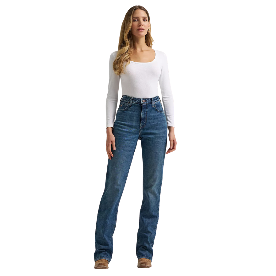 Wrangler Women's Ultimate Riding Jean High Rise Rodeo Bootcut in Emmy
