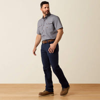 Ariat Men's Rebar M4 Relaxed Made Tough DuraStretch Straight Leg Pant in Dark Navy
