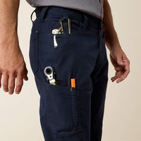 Ariat Men's Rebar M4 Relaxed Made Tough DuraStretch Straight Leg Pant in Dark Navy