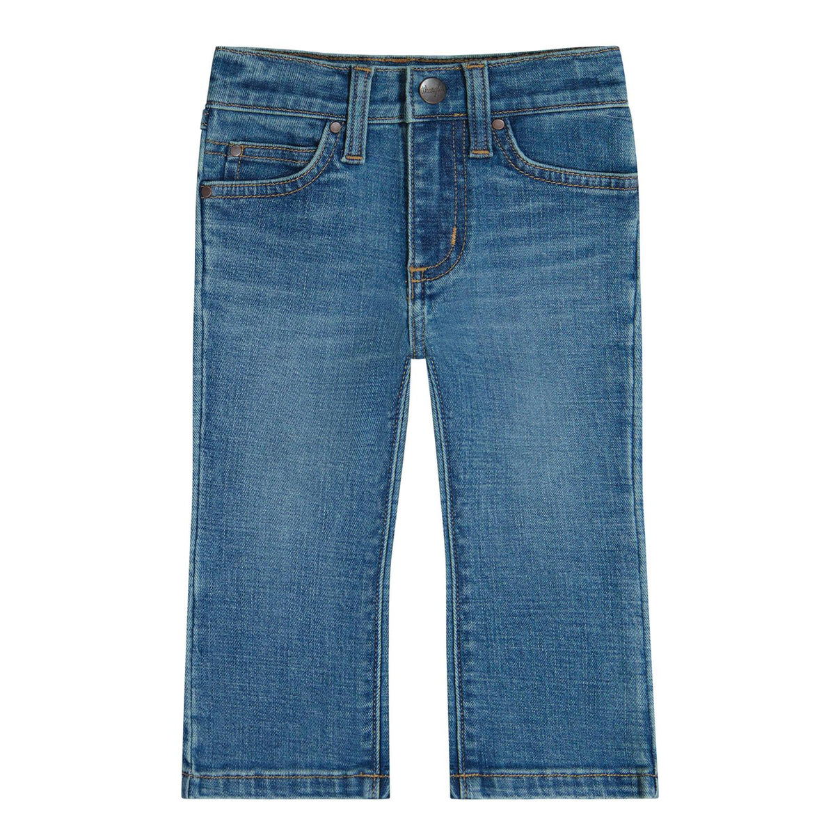Wrangler Baby & Toddler Girl's W Stitched Bootcut Jean in Denim